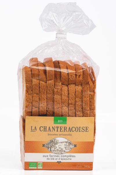 Biscottes bio complète blé et épeautre - 1
